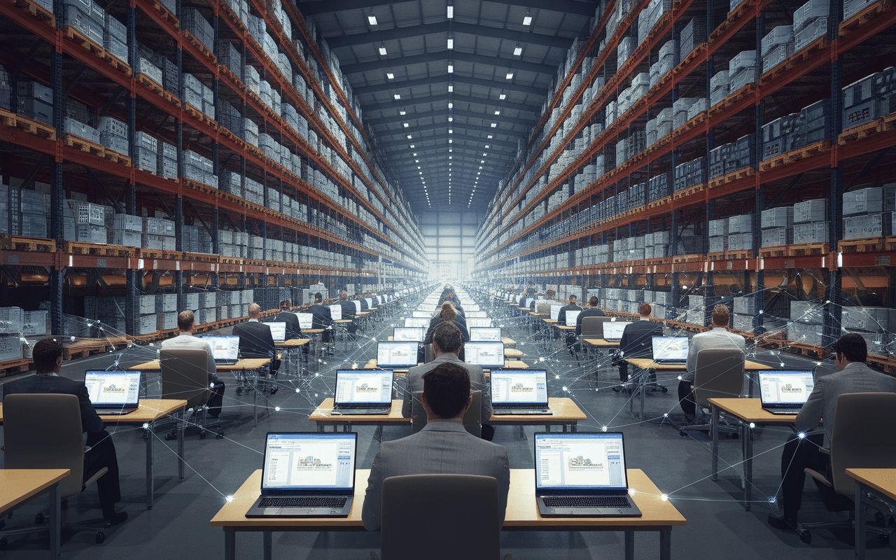 Illustration du cloud mining avec équipement distant