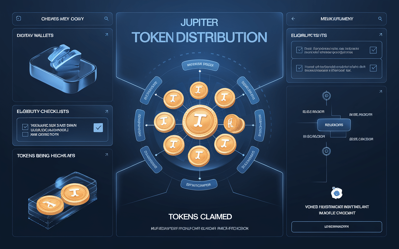 Processus de distribution des tokens JUP par Jupiter