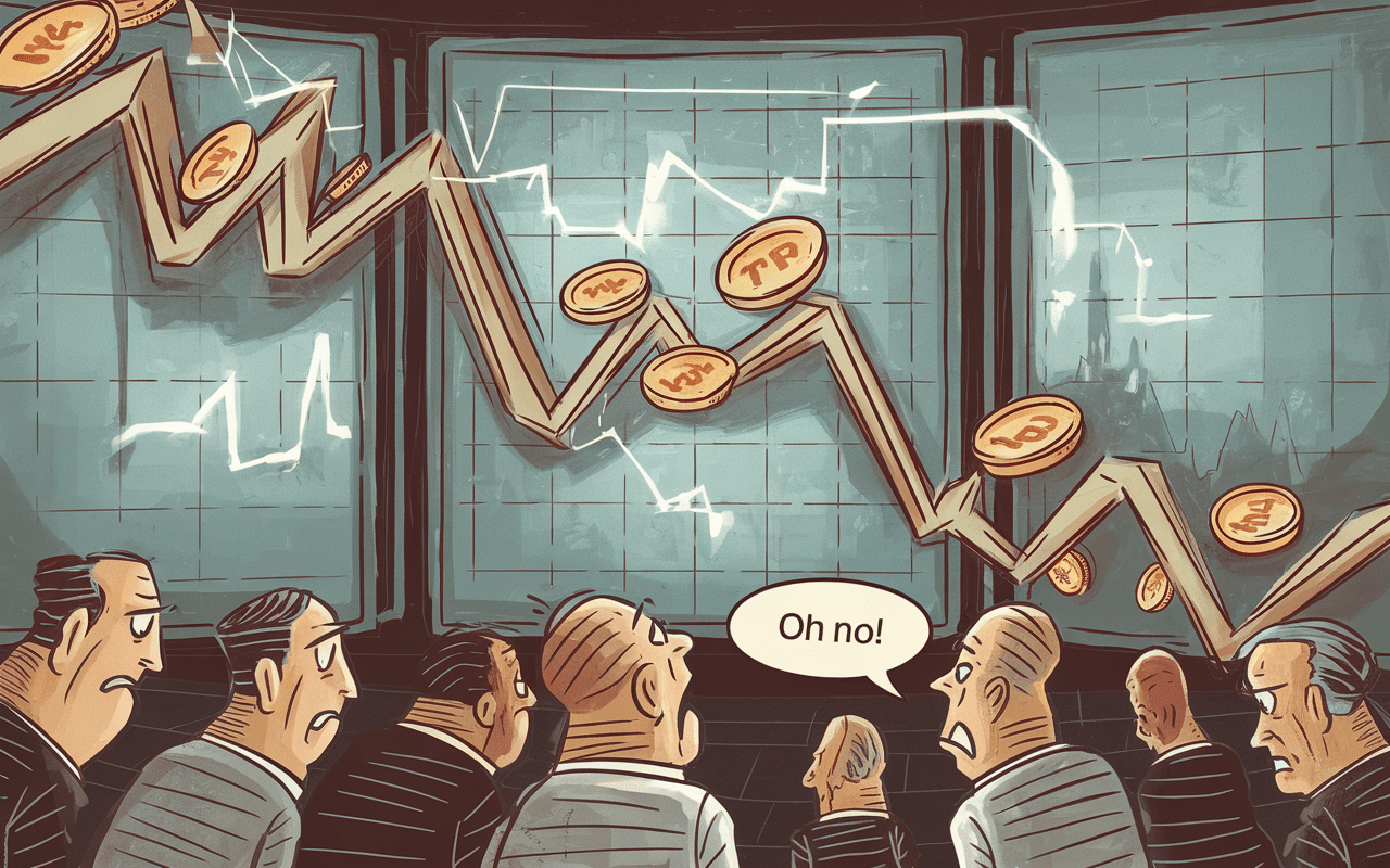 Graphique de la chute du token TRUMP