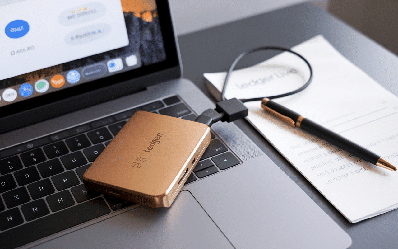 Configuration Ledger wallet avec Ledger Live