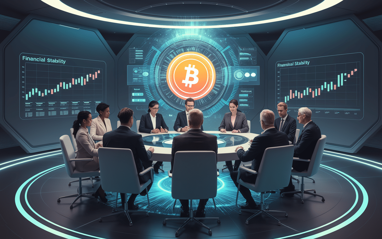 groupe de régulateurs discutant de MiCA et des stablecoins