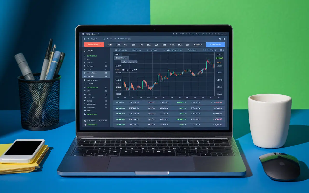 Écran plateforme crypto-legacy.app avec tableaux de bord trading