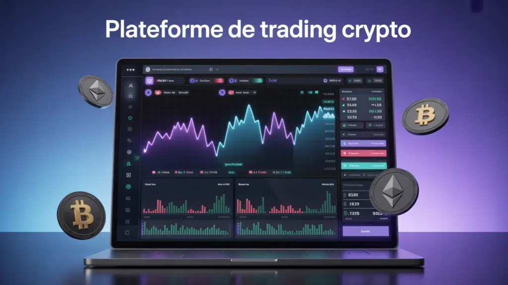 Interface crypto-legacy.app avec graphiques trading Bitcoin et Ethereum