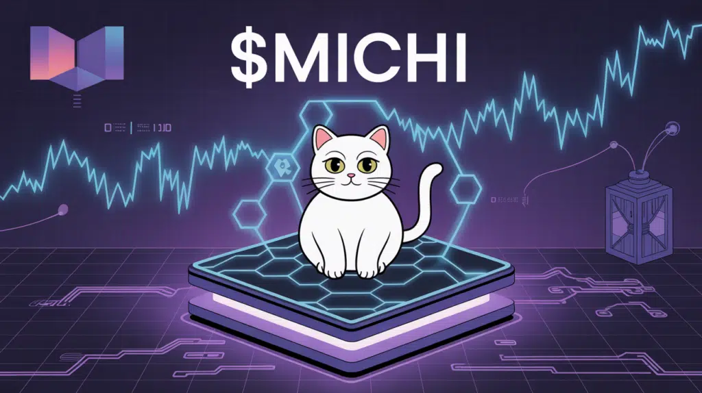 Illustration $MICHI token sur blockchain Solana