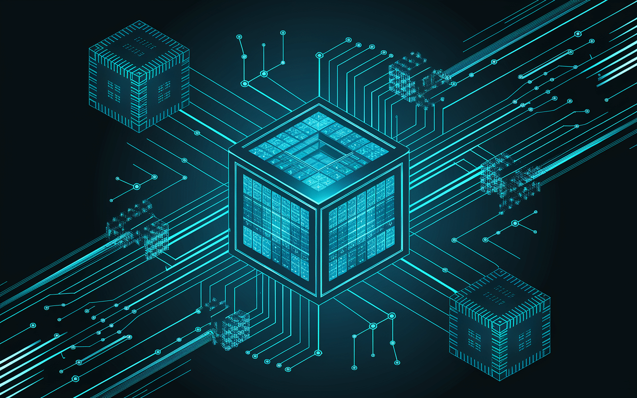 Système blockchain Qubic avec circuits et données dynamiques