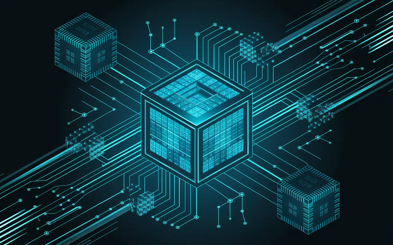 Système blockchain Qubic avec circuits et données dynamiques
