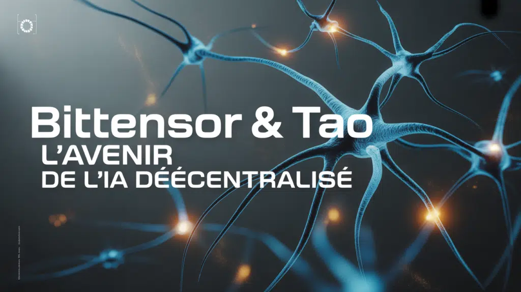 Visualisation réseau neuronal tao bittensor avec nœuds lumineux