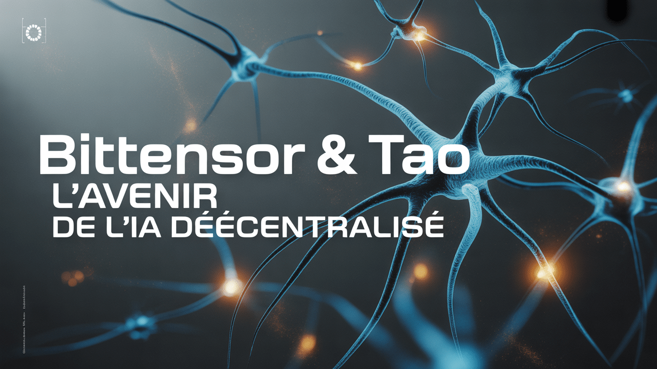 Visualisation réseau neuronal tao bittensor avec nœuds lumineux