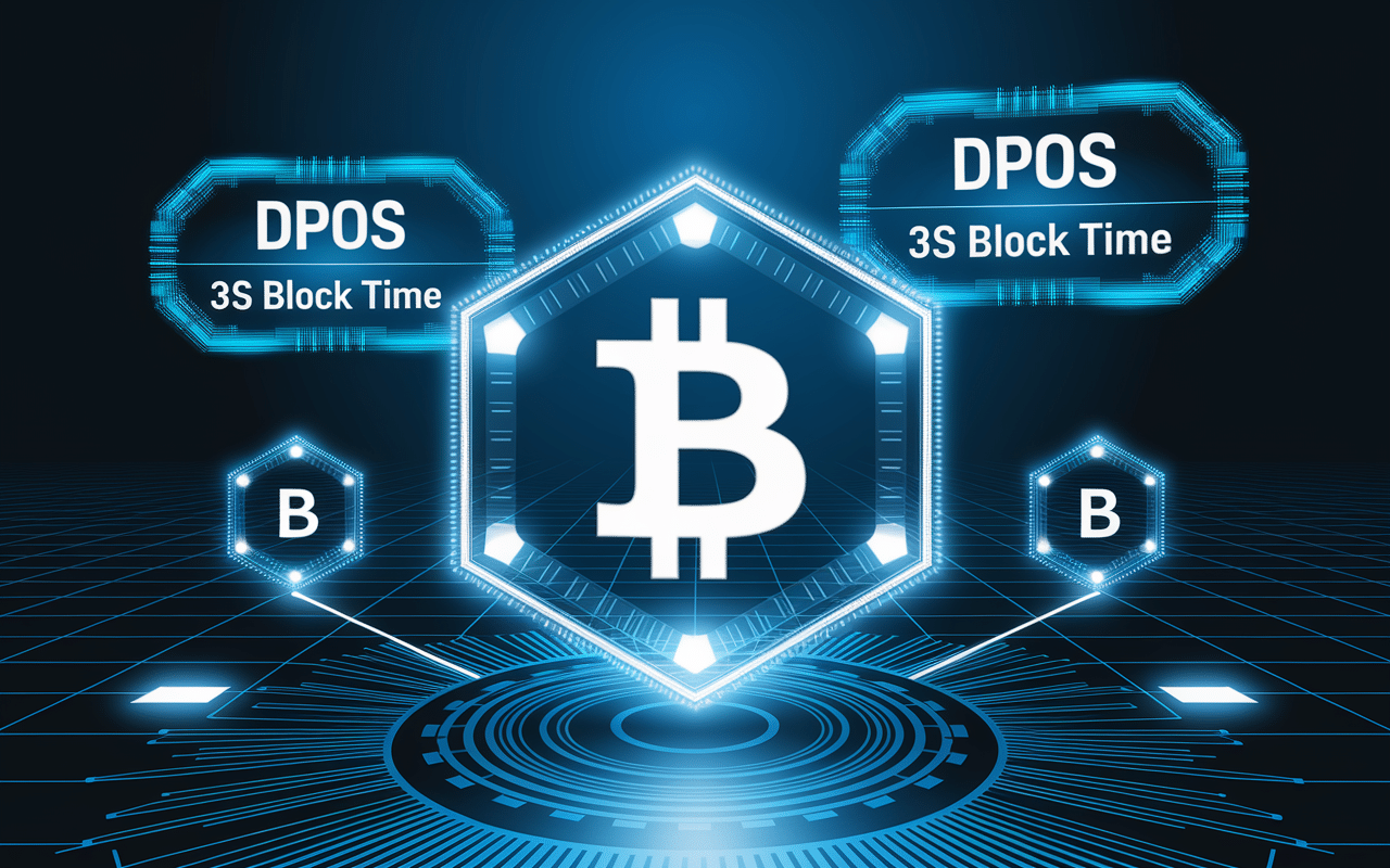 Jeton TRX avec données techniques holographiques blockchain