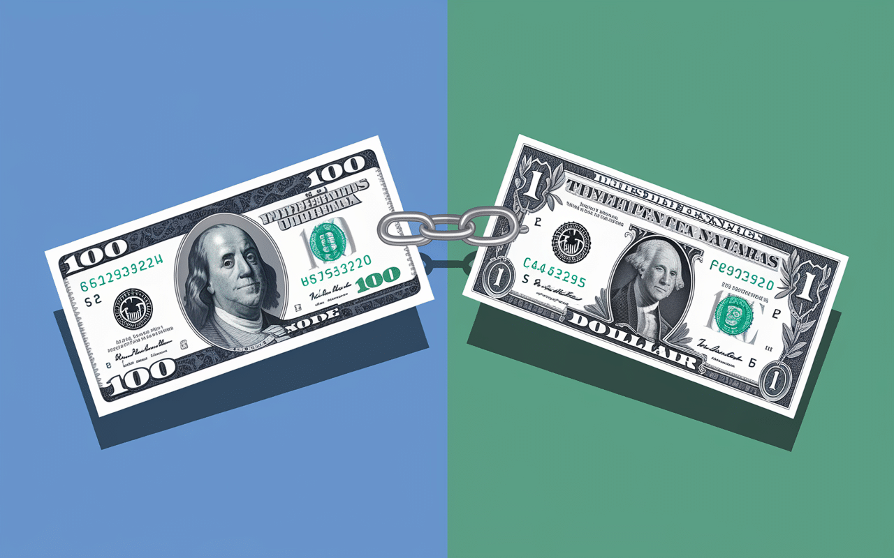 Pièce USDT ancrée au dollar