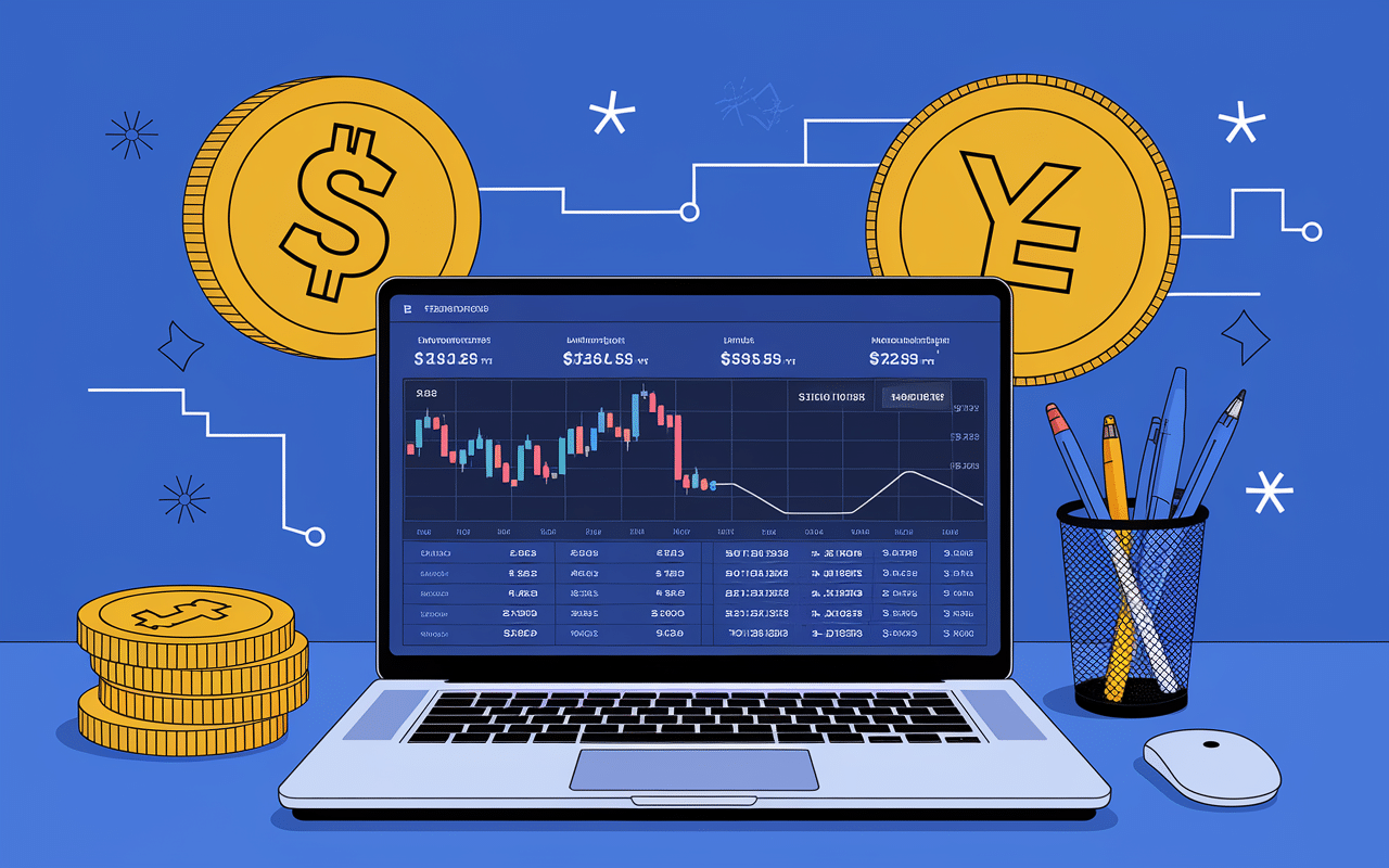 Interface d'achat de ye crypto sur exchange